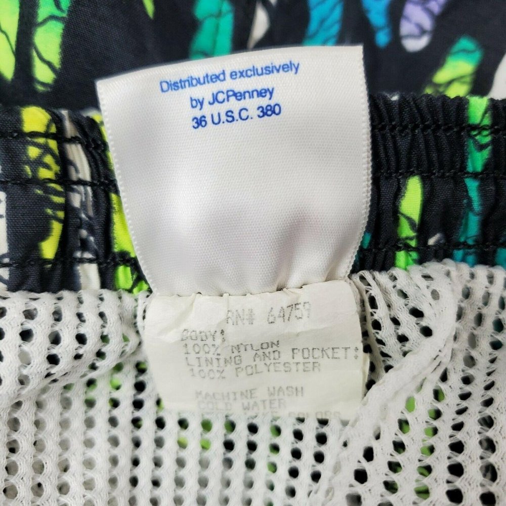 Vtg JCPenney USA Olympic Athletic Swim Trunks XL - Picture 6 of 6